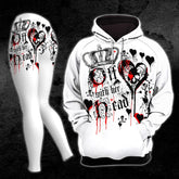 Off With Her Skull Gothic Combo Hoodie and Leggings - Wonder Skull